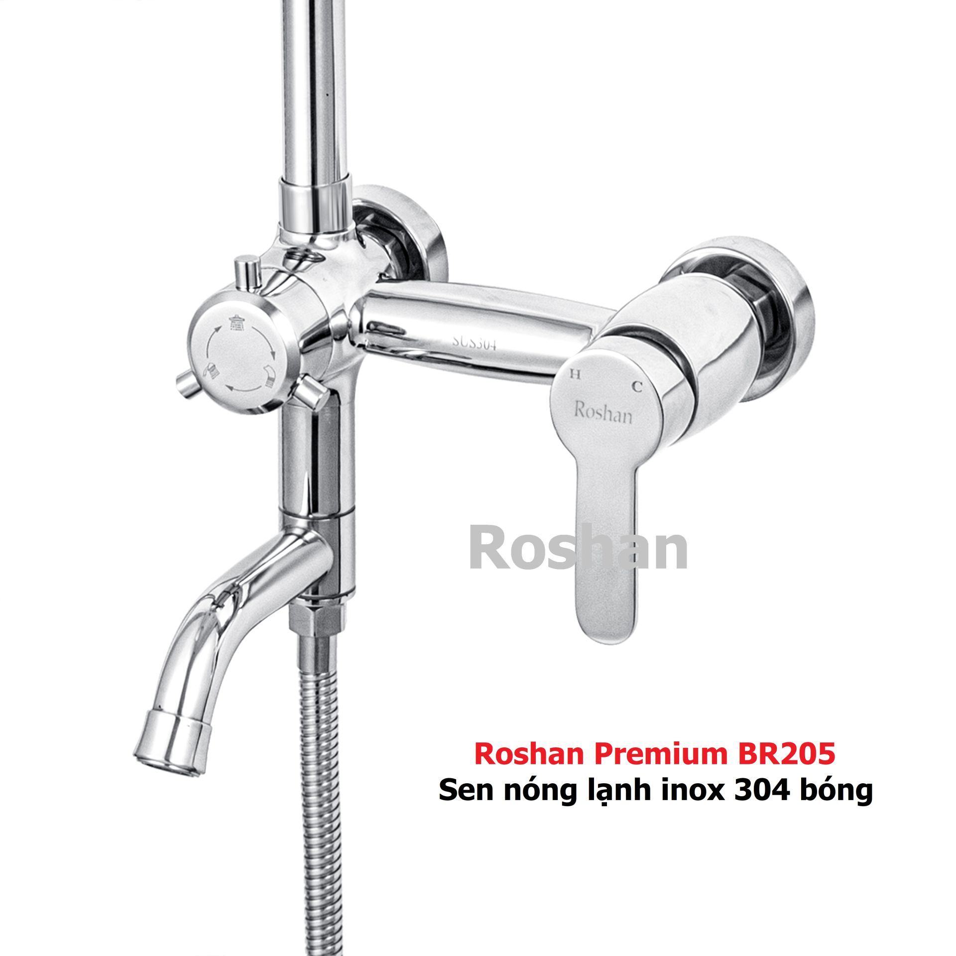Sen vòi Roshan chất lượng tương đương Inax và viglacera